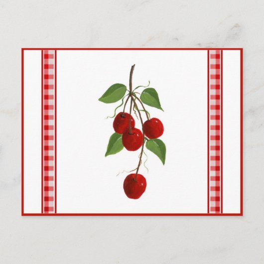 Cherries Recipe Card Briefkaart (Voorkant)