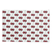 Cherries Ripe Red Cherry Summer Fruit Print Kussensloop (Achterkant)