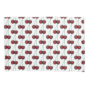 Cherries Ripe Red Cherry Summer Fruit Print Kussensloop