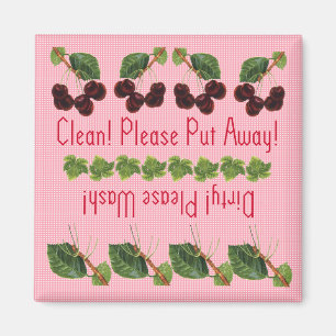 Cherries vaatwasmachine magnet magneet