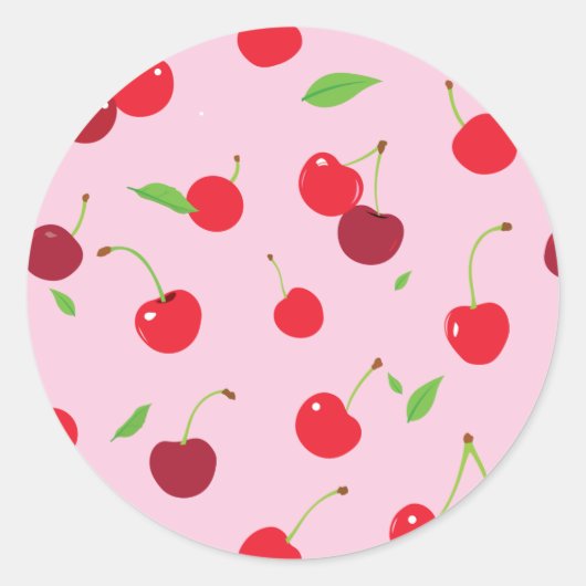 Cherry 3 ronde sticker (Voorkant)