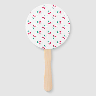 Cherry Aesthetic Cherries Pattern White Wedding Handwaaier