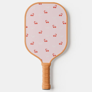 Cherry and Bow Licht Roze Pickleball Paddle