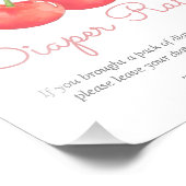 Cherry and Pink Ribbon Luier Raffle Poster (Hoek)