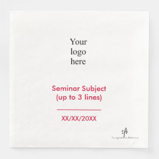 Cherry and White In-Person Seminar Logo Servet