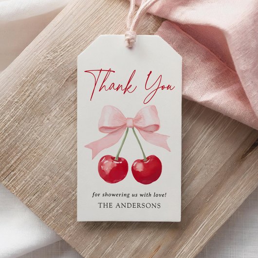 Cherry Baby Shower Cadeaulabel