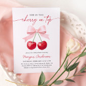 Cherry Baby shower Invitation