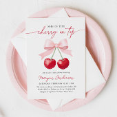 Cherry Baby shower Invitation