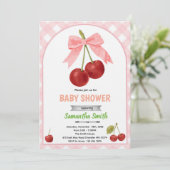 Cherry baby shower invitation   (Debout devant)