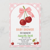 Cherry baby shower invitation (Devant)