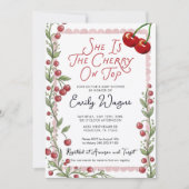 Cherry Baby Shower Invitation (Devant)