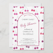 Cherry Baby shower Invitation (Devant)