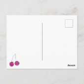 Cherry Baby shower Invitation Briefkaart (Achterkant)