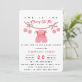Cherry Baby shower Invitation Cherry sur le haut I (Debout devant)