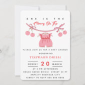 Cherry Baby shower Invitation Cherry sur le haut I (Devant)