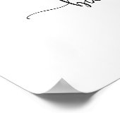 Cherry Baby shower Welkom Poster (Hoek)