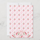 Cherry Baby shower Word Scramble Game Kaart (Achterkant)