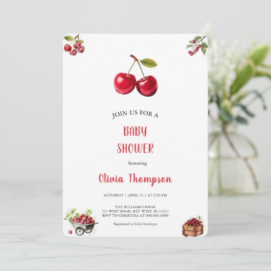 CHERRY BABYSHOWE INVITATION (Debout devant)