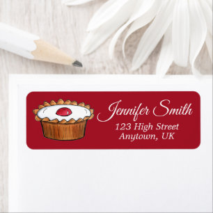 Cherry Bakewell Tart British Food Bakery Café Etiket