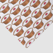 Cherry Bakewell Tart British Food UK Pastry Baking Tissuepapier (Detail)