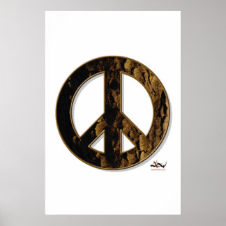 Cherry Bark Peace Poster