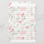 Cherry Berry Pattern-schrijfpapier met deksel Briefpapier (Voorkant / Achterkant)