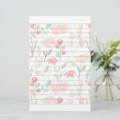 Cherry Berry Pattern-schrijfpapier met deksel Briefpapier (Staand voorkant)