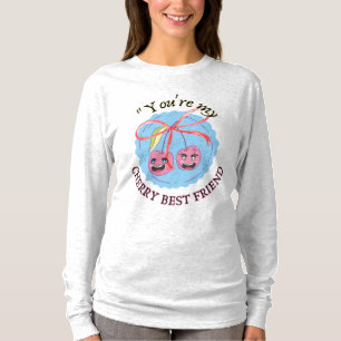 CHERRY BESTE VRIEND T-SHIRT