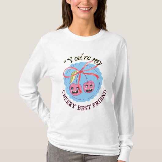 CHERRY BESTE VRIEND T-SHIRT (Voorkant)