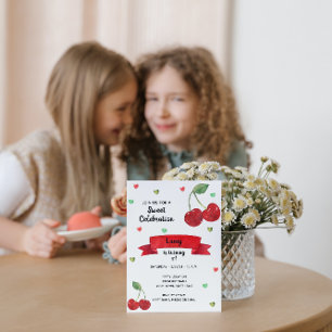 Cherry Birthday Invitation