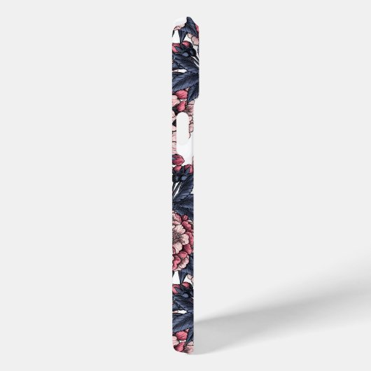 Cherry bloesem in roze en blauw Case-Mate iPhone case (Achterkant / Rechts)