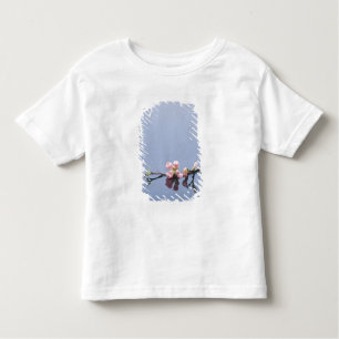 Cherry-bloesems op water kinder shirts
