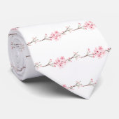 Cherry bloesems stropdas (Opgerold)