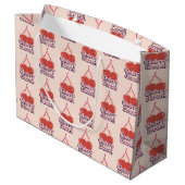 Cherry Bloom Large Gift Bag Groot Cadeauzakje (Achterkant Gekanteld)