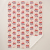 Cherry Bloom Sherpa Blanket Sherpa Deken (Voorkant)
