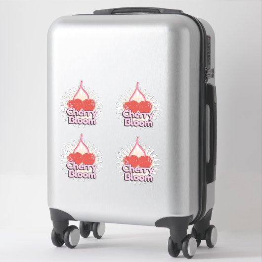 Cherry Bloom Sticker (Sur valise)