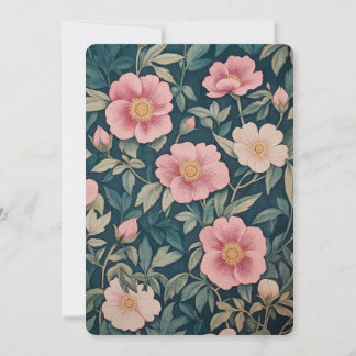 Cherry Blooms Printemps Baptême Invitation