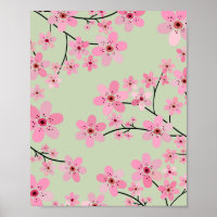 Cherry Blossom 07 Pastel Groen