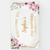 Cherry Blossom 21e anniversaire Grande bannière de (Vertical)