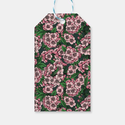 Cherry blossom 2 cadeaulabel (Achterkant)