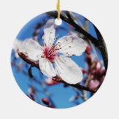 Cherry Blossom 2 Keramisch Ornament (Achterkant)