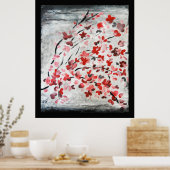 Cherry Blossom 2 Poster (Keuken)
