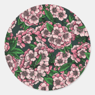 Cherry blossom 2 ronde sticker