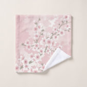 Cherry Blossom Abriot  Floral Bad Handdoek (Wasdoekje)