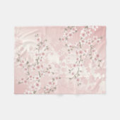 Cherry Blossom Abriot Floral Fleece Deken (Voorkant (Horizontaal))