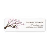 Cherry Blossom Adresetiketten Etiket (Voorkant)