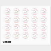 Cherry Blossom Adresse de retour Sticker Mariage (Feuille)