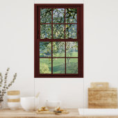 Cherry Blossom Afbeelding Window Illusion #1 van 3 Poster (Keuken)