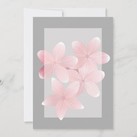 Cherry Blossom Afstuderen Kaart (Achterkant)