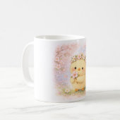 Cherry Blossom Alma Mug | Cute Spring Chick (Devant gauche)